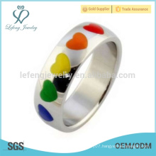 Fashion designer couple heart rings,heart couple ring jewelry